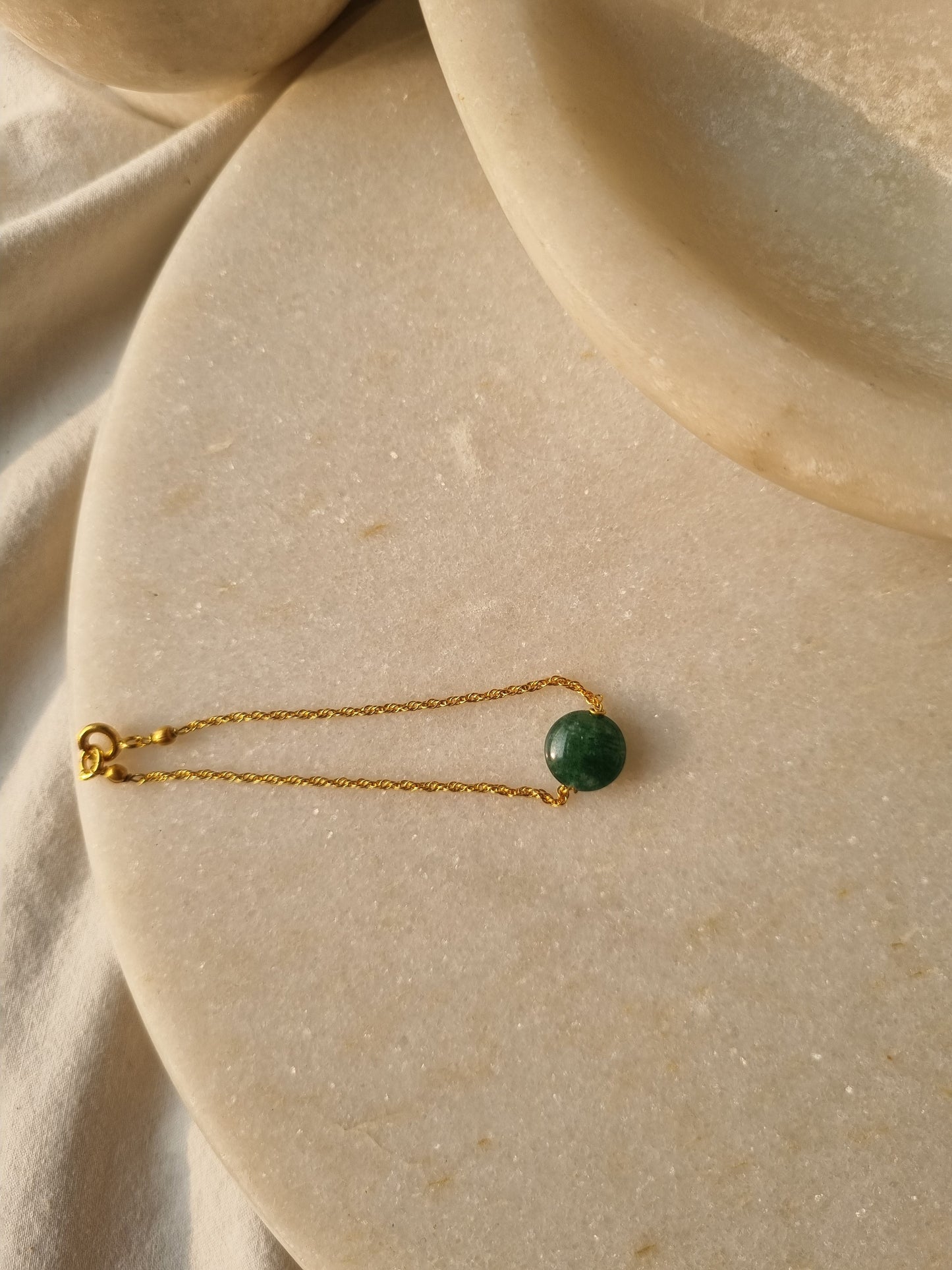 matsya - Green Aventurine Round Bracelet