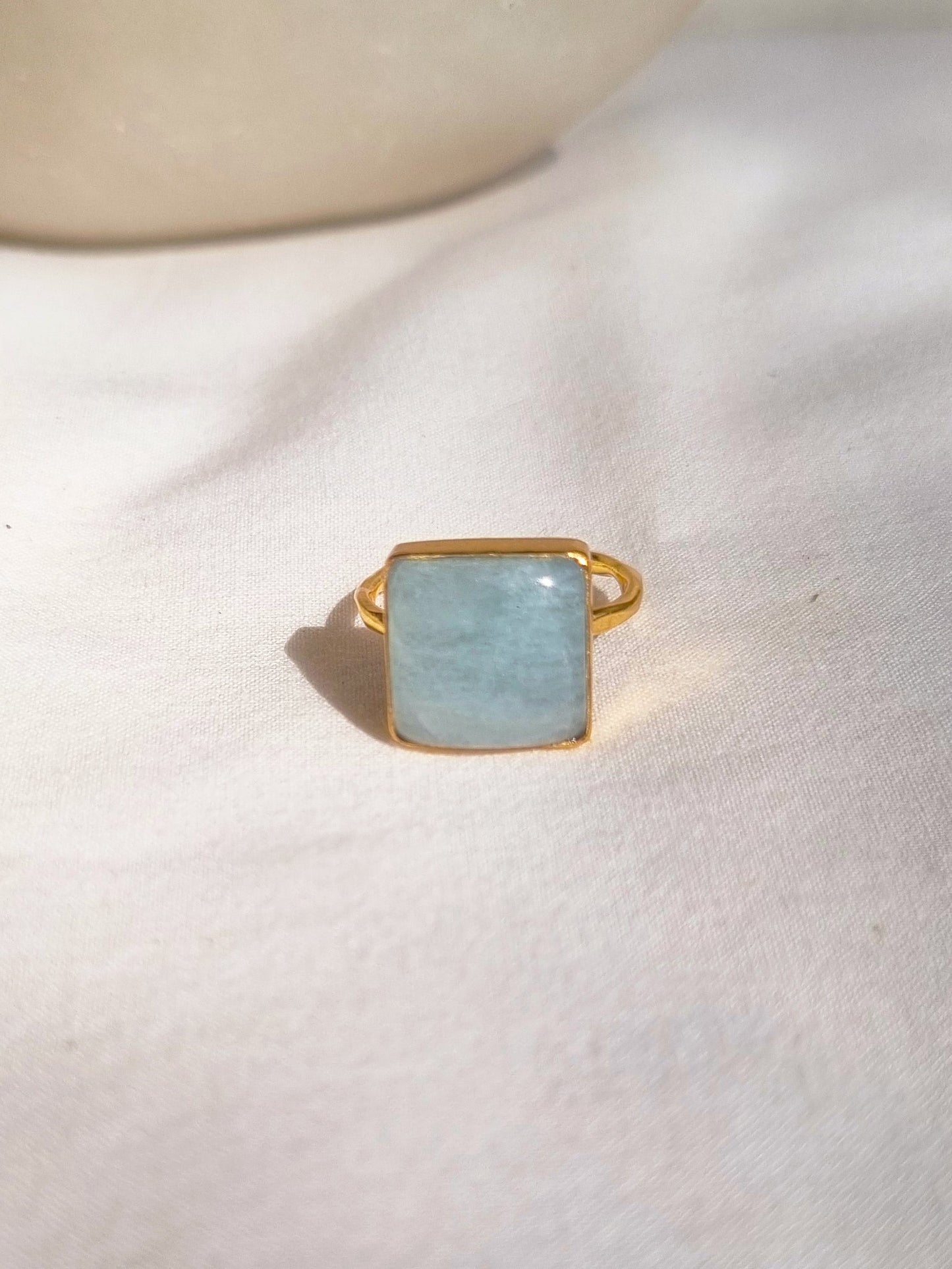 vasa - Aquamarine Helix Ring