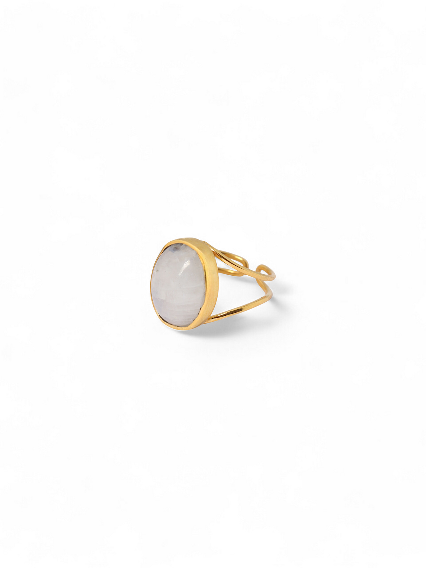 vartha - Rainbow Moonstone Olivia Ring