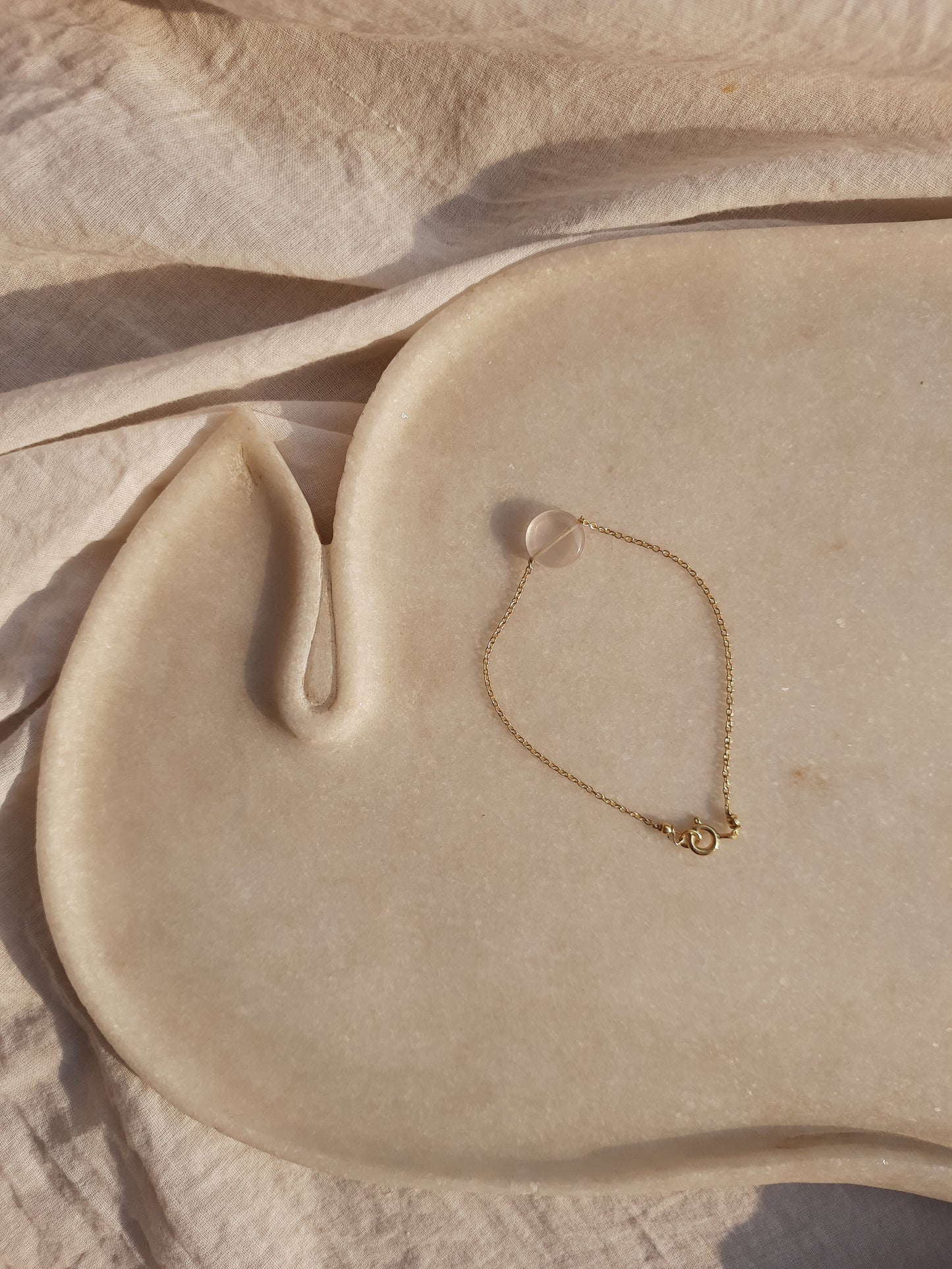 matsya - Rose Quartz Round Bracelet