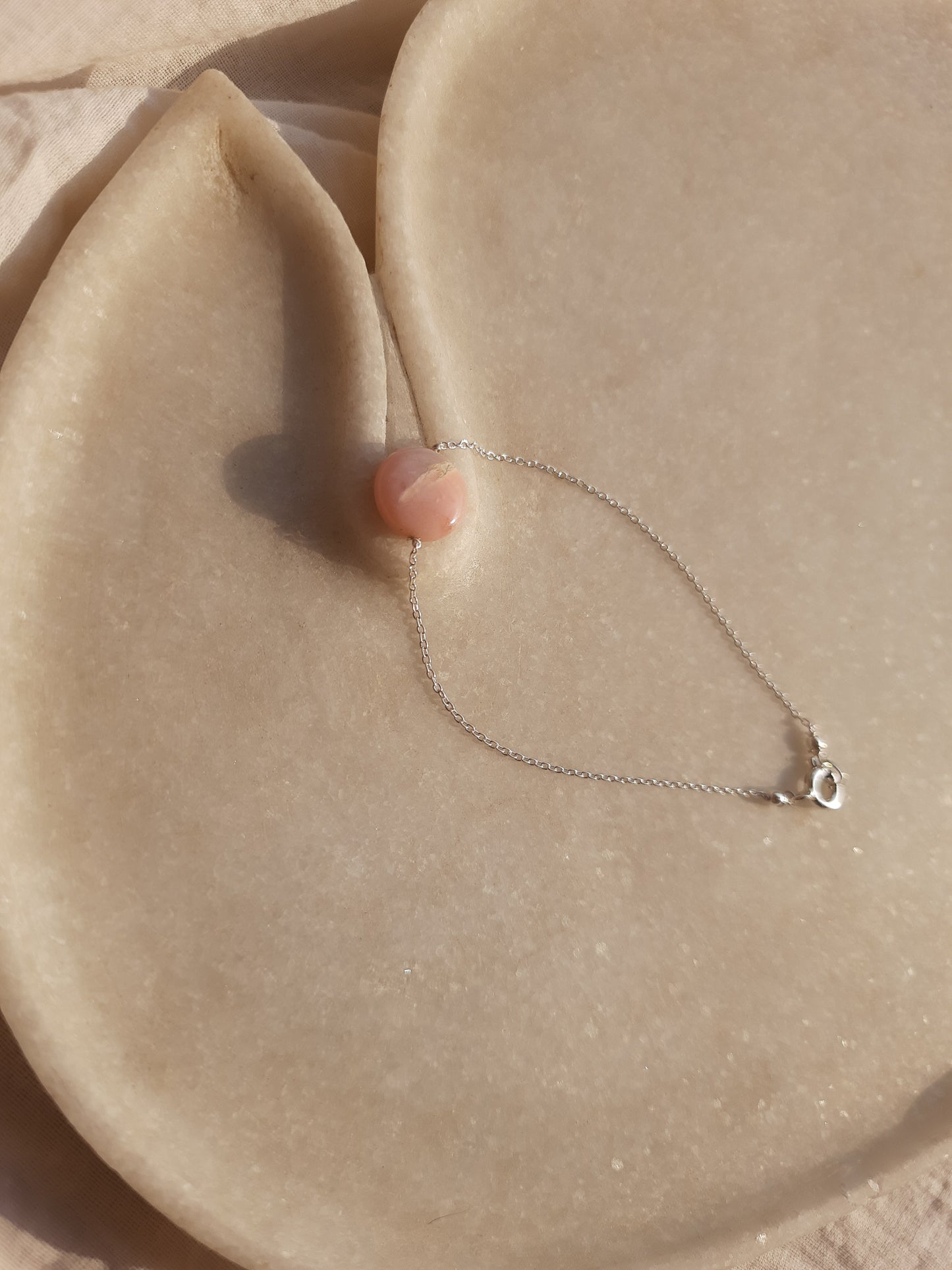 matsya - Pink Opal Round Bracelet