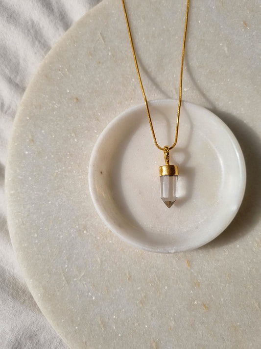 arrow - Clear Quartz Men's Pendant