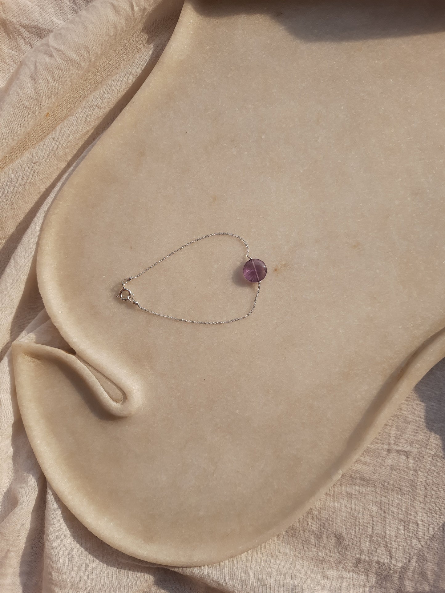 matsya - Amethyst Round Bracelet