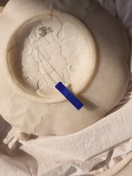 ayatah - Lapis Lazuli Long Bar Pendant