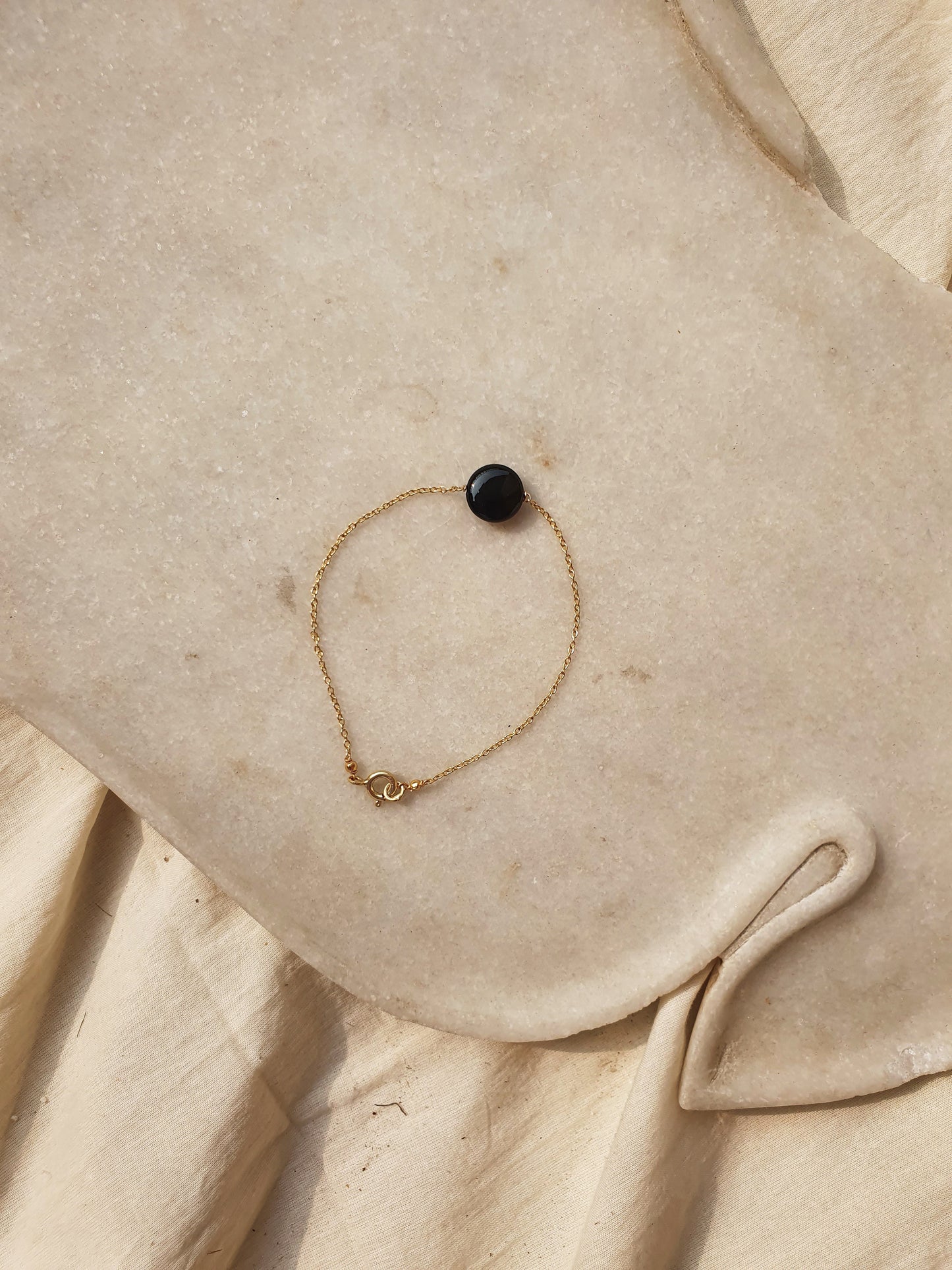 matsya - Black Onyx Round Bracelet