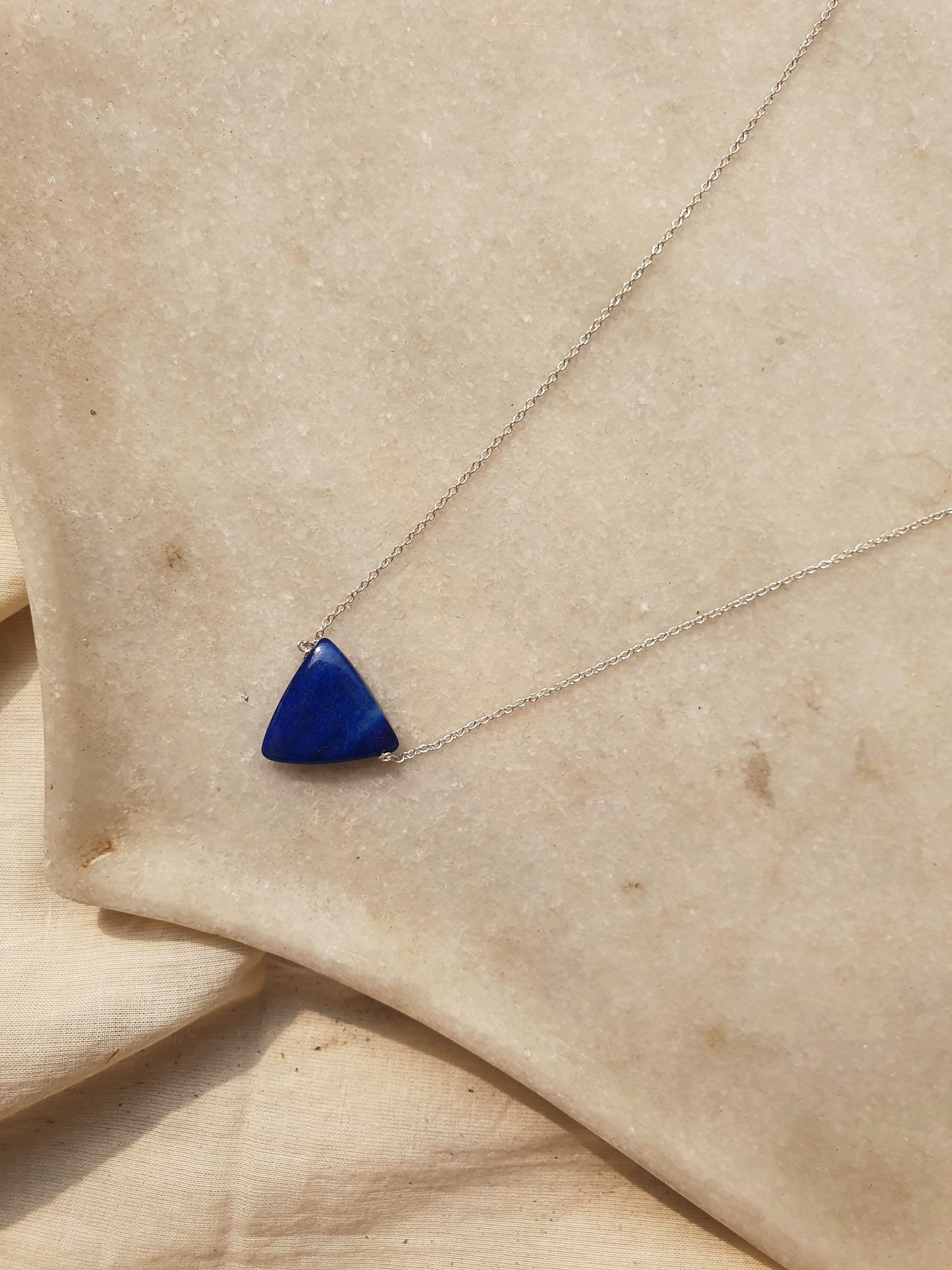 nirva - Lapis Lazuli Tikona Pendant