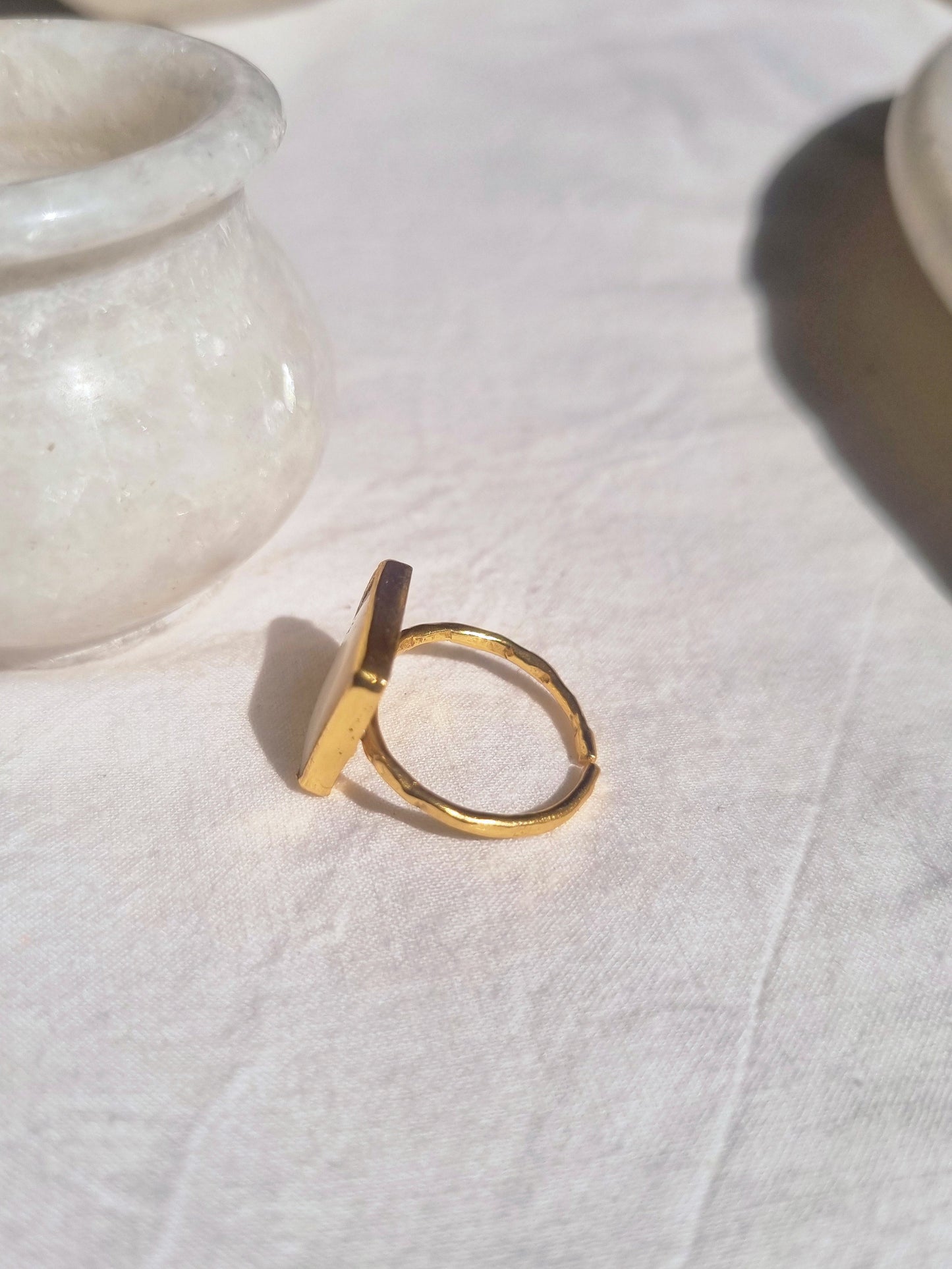 vasa - Mother of Pearl Helix Ring