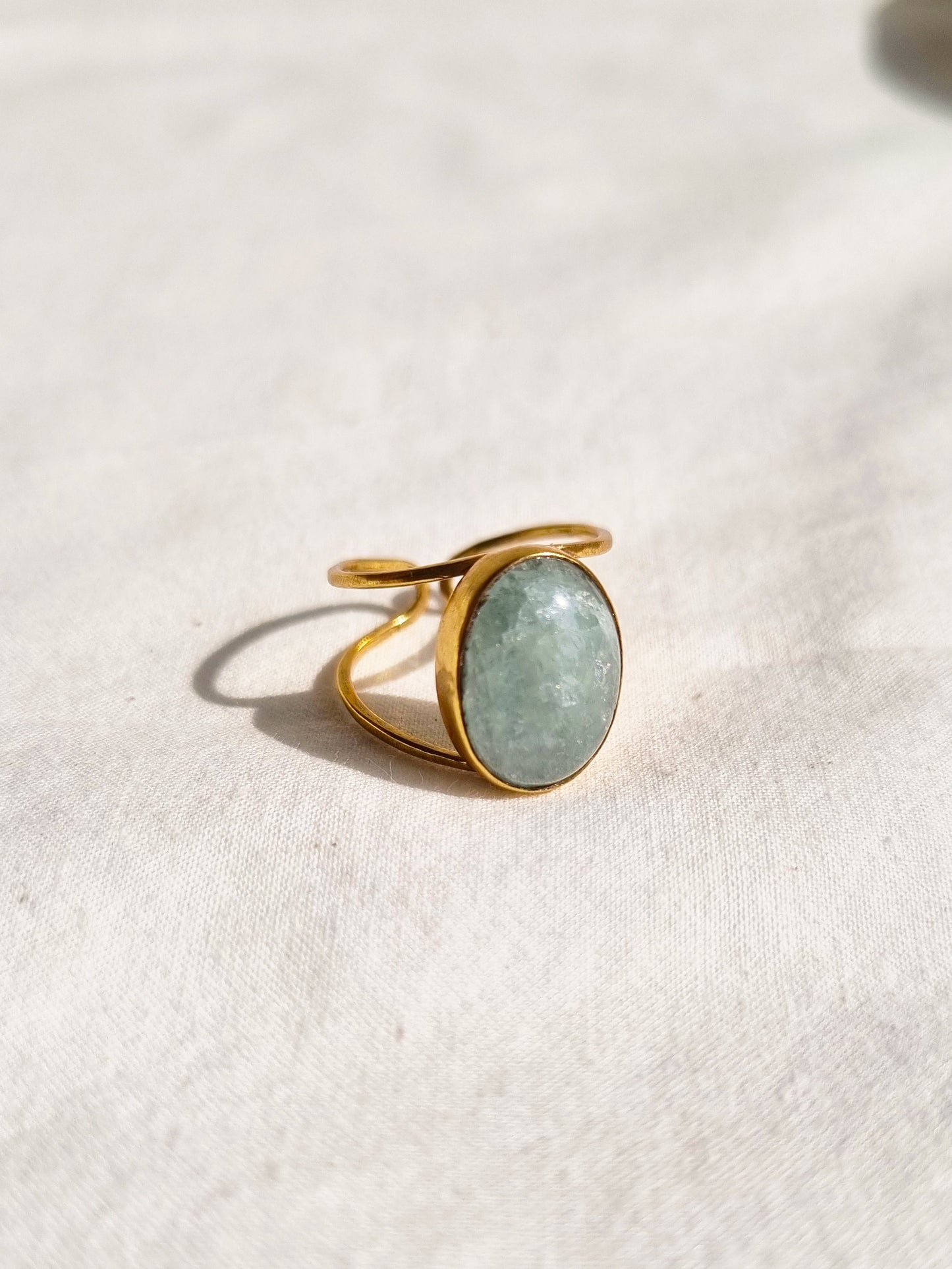 vartha - Aquamarine Olivia Ring