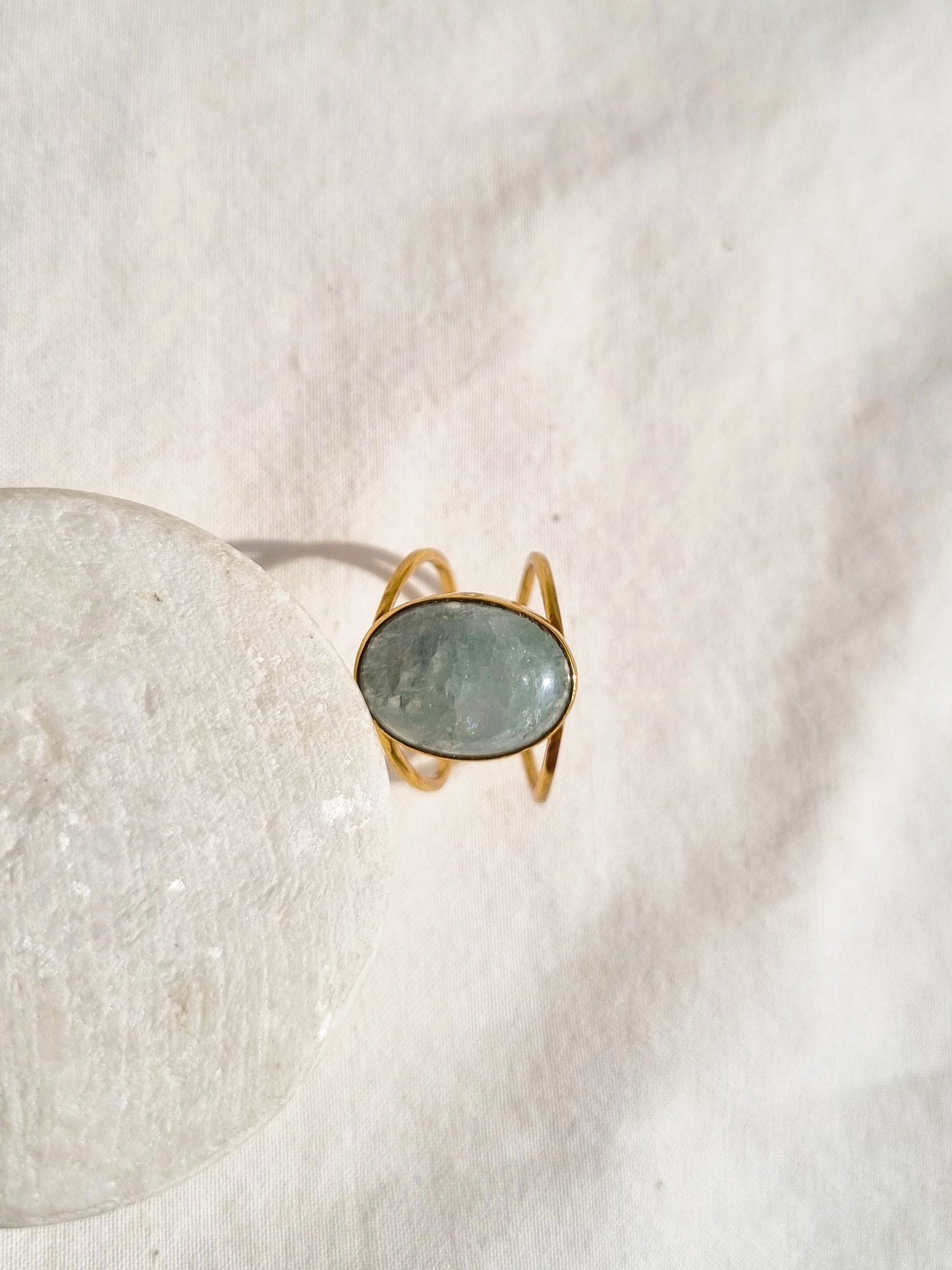 vartha - Aquamarine Olivia Ring