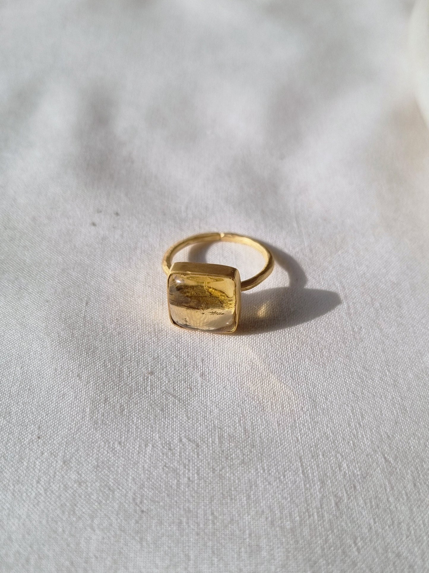 vasa - Citrine Helix Ring