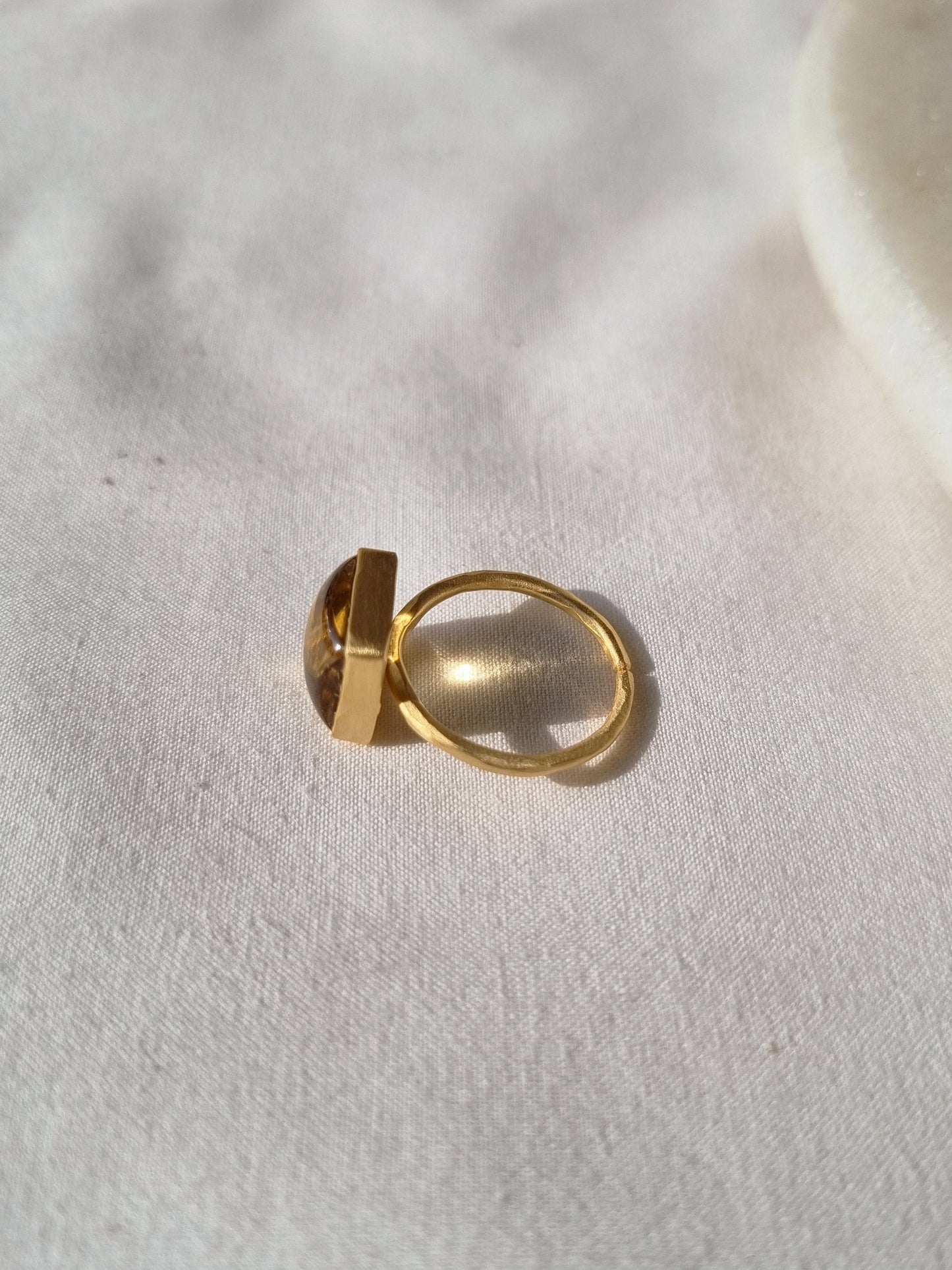 vasa - Citrine Helix Ring