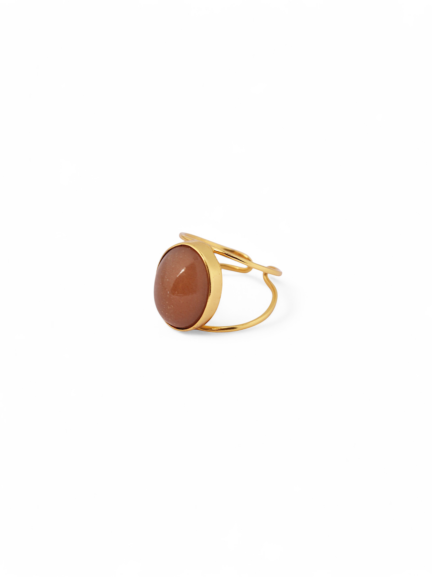 vartha - Peach Moonstone Olivia Ring