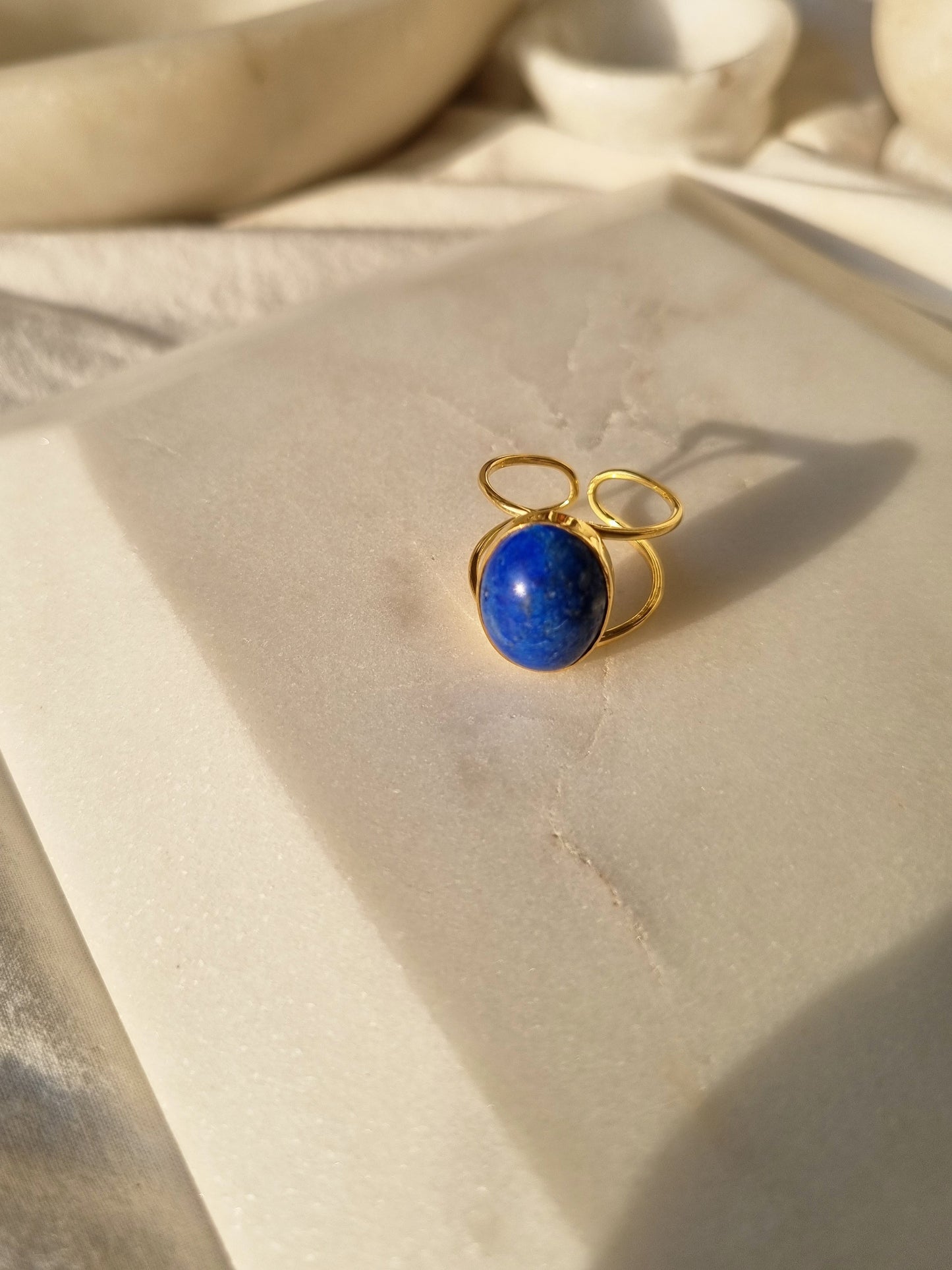 vartha - Lapis Lazuli Olivia Ring