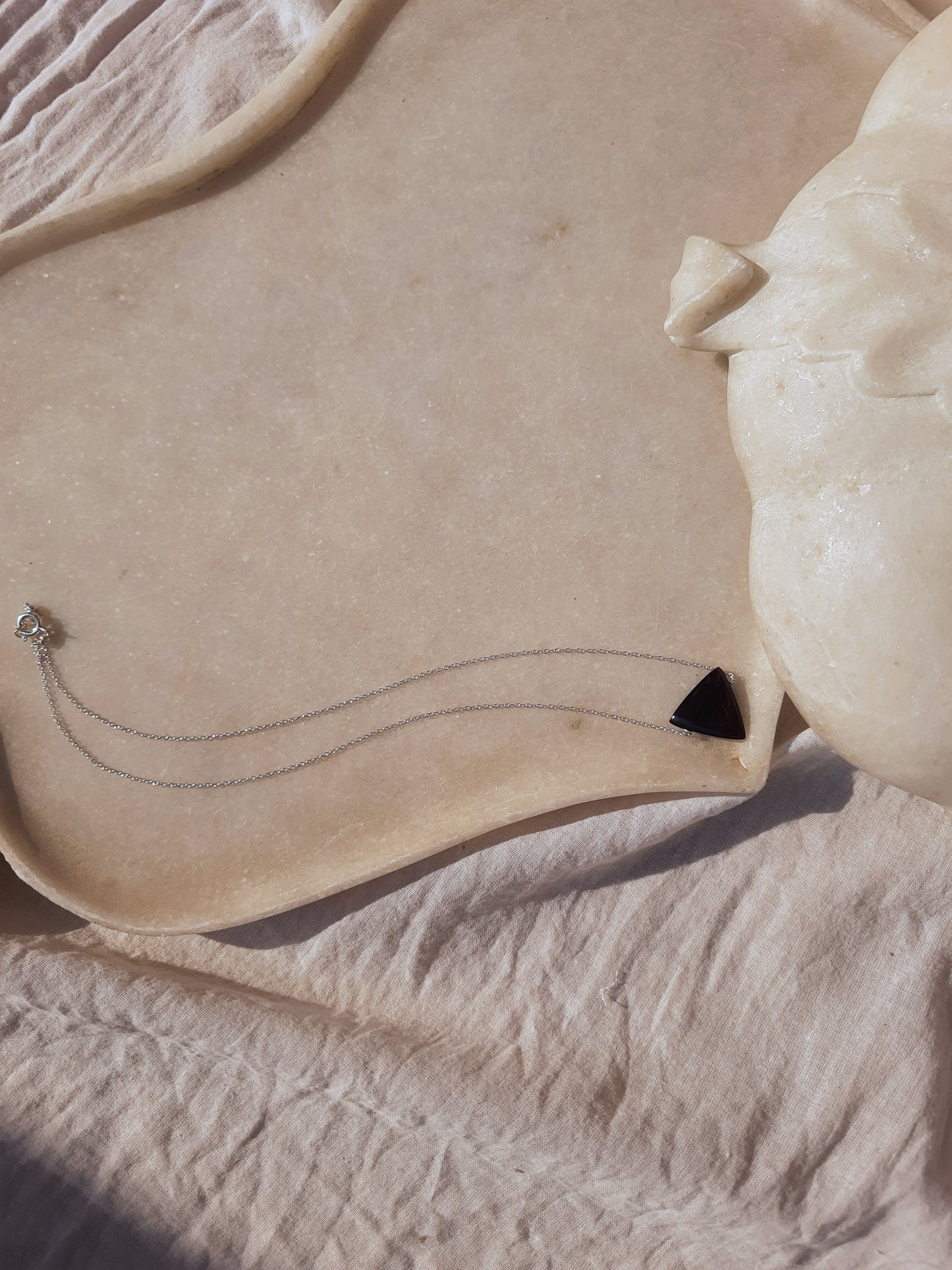 nirva - Black Onyx Tikona Pendant