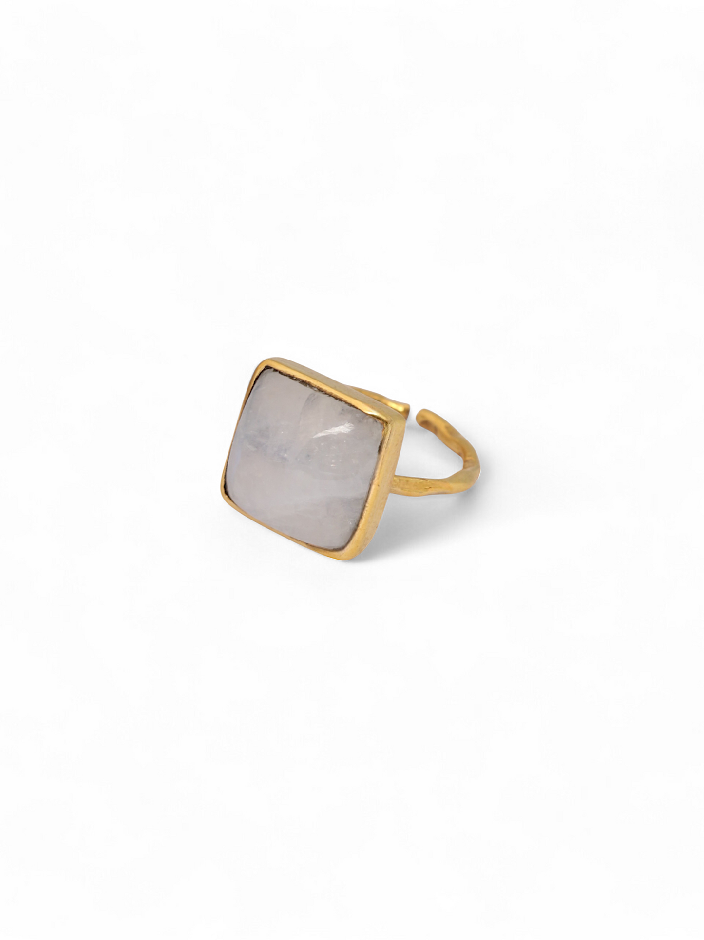 vasa - Rainbow Moonstone Helix Ring