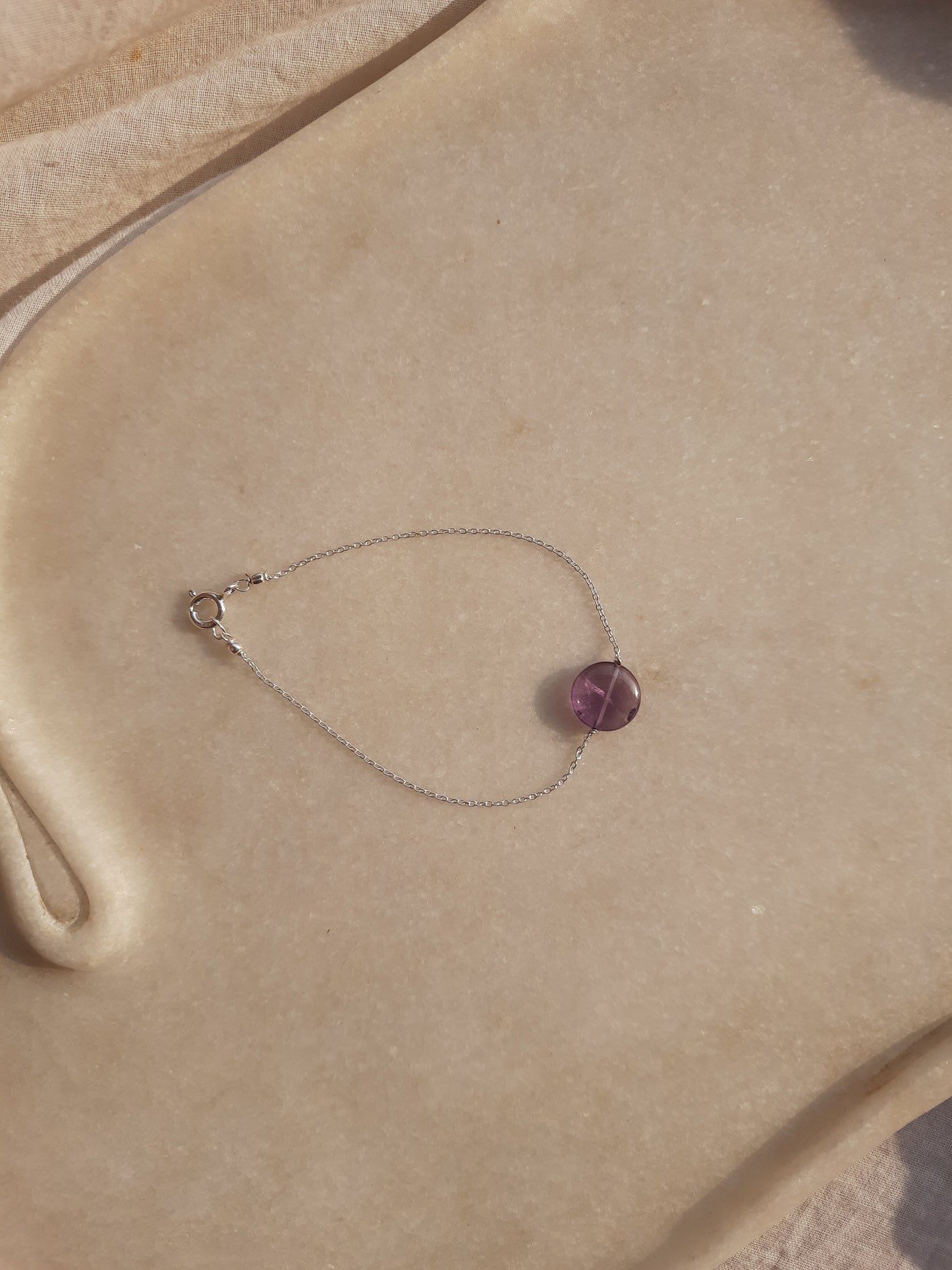 matsya - Amethyst Round Bracelet