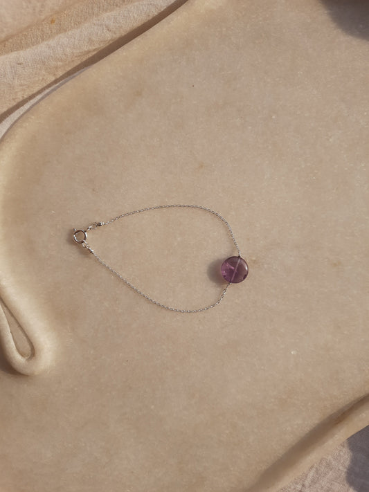 matsya - Amethyst Round Bracelet