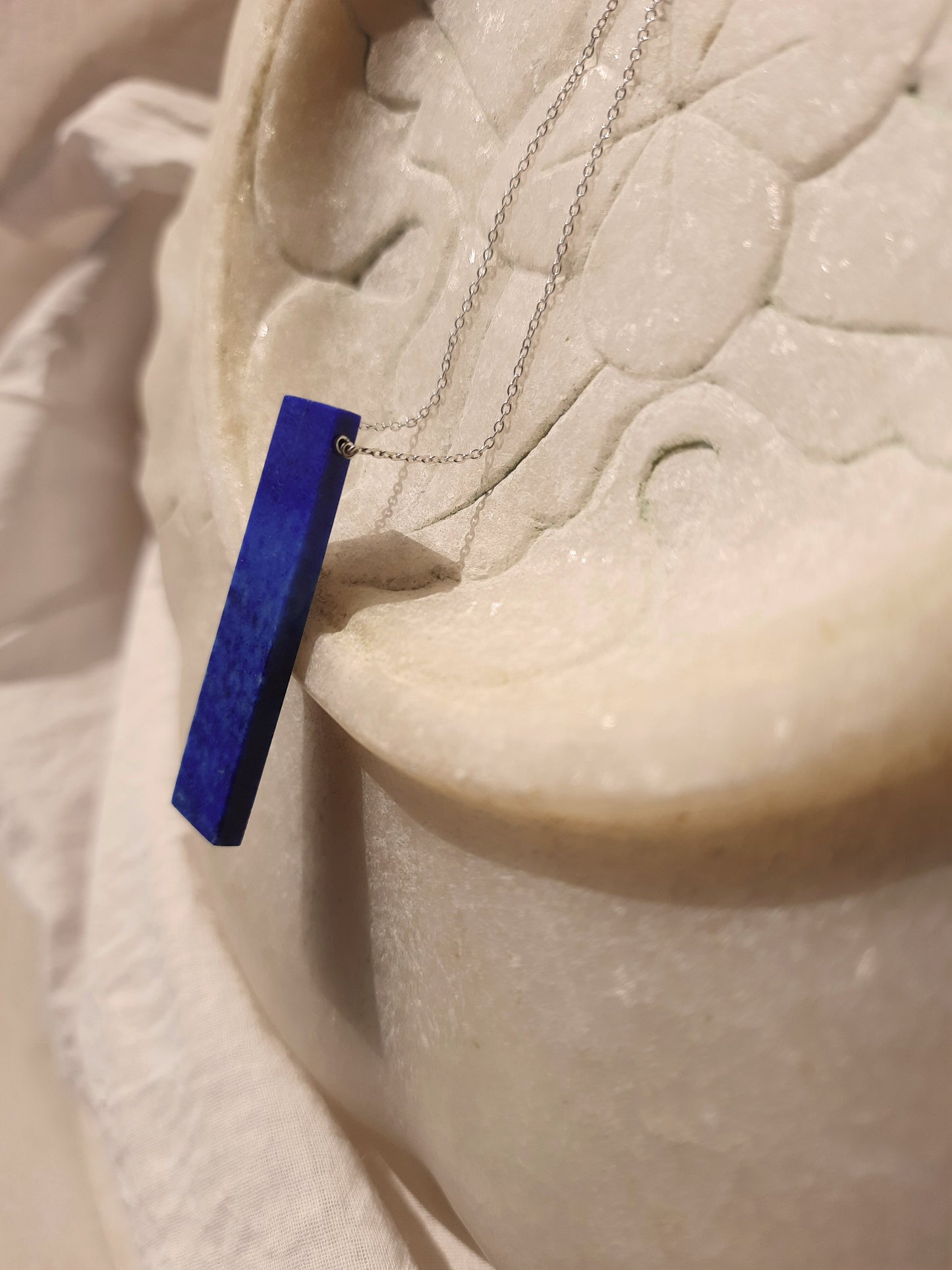 ayatah - Lapis Lazuli Long Bar Pendant