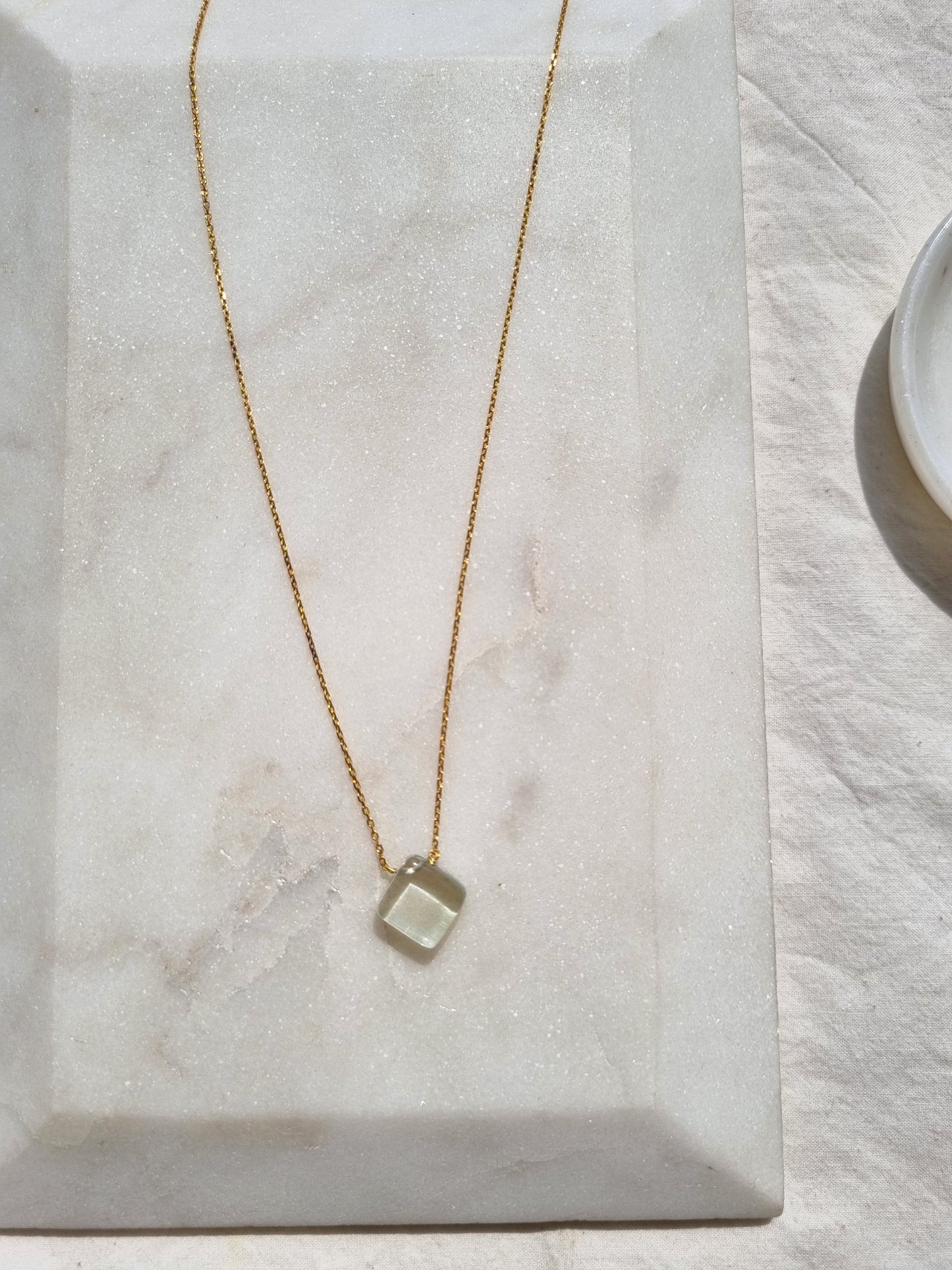 asma - Green Amethyst Kite Pendant