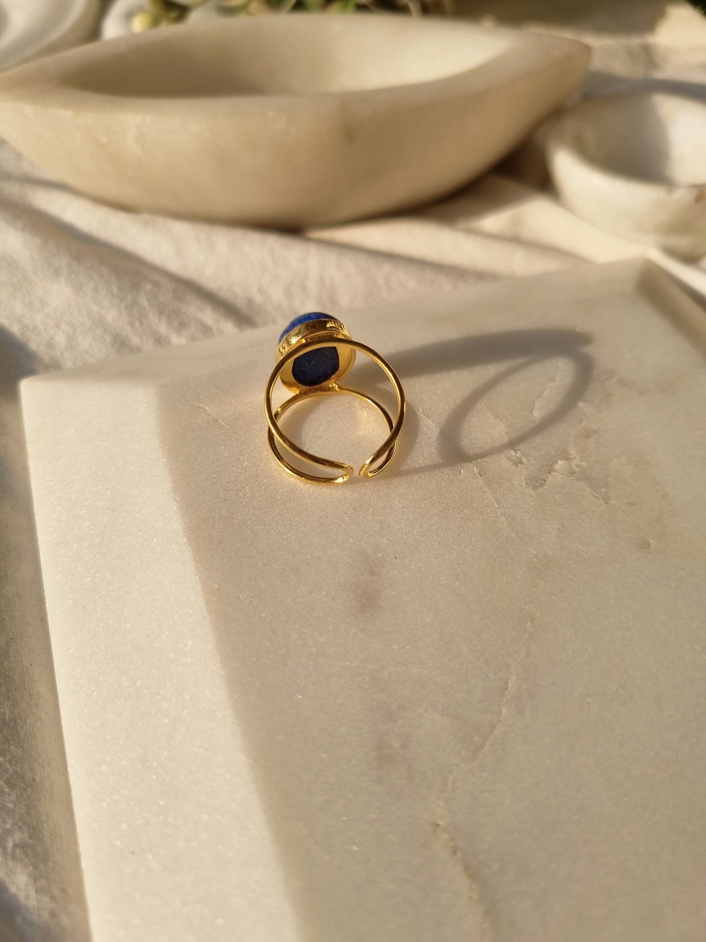 vartha - Lapis Lazuli Olivia Ring