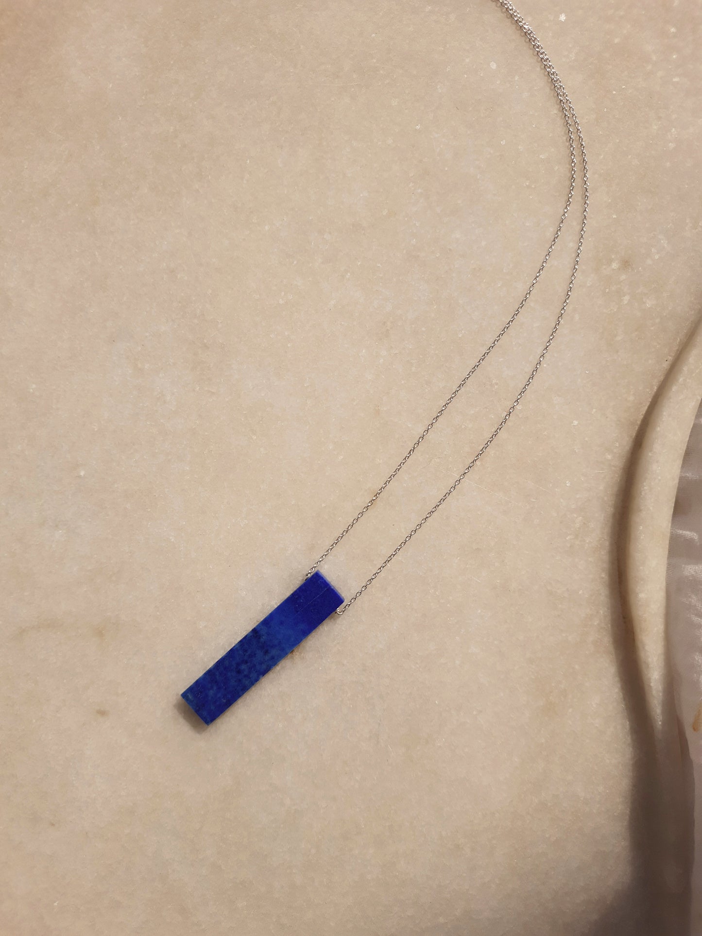 ayatah - Lapis Lazuli Long Bar Pendant