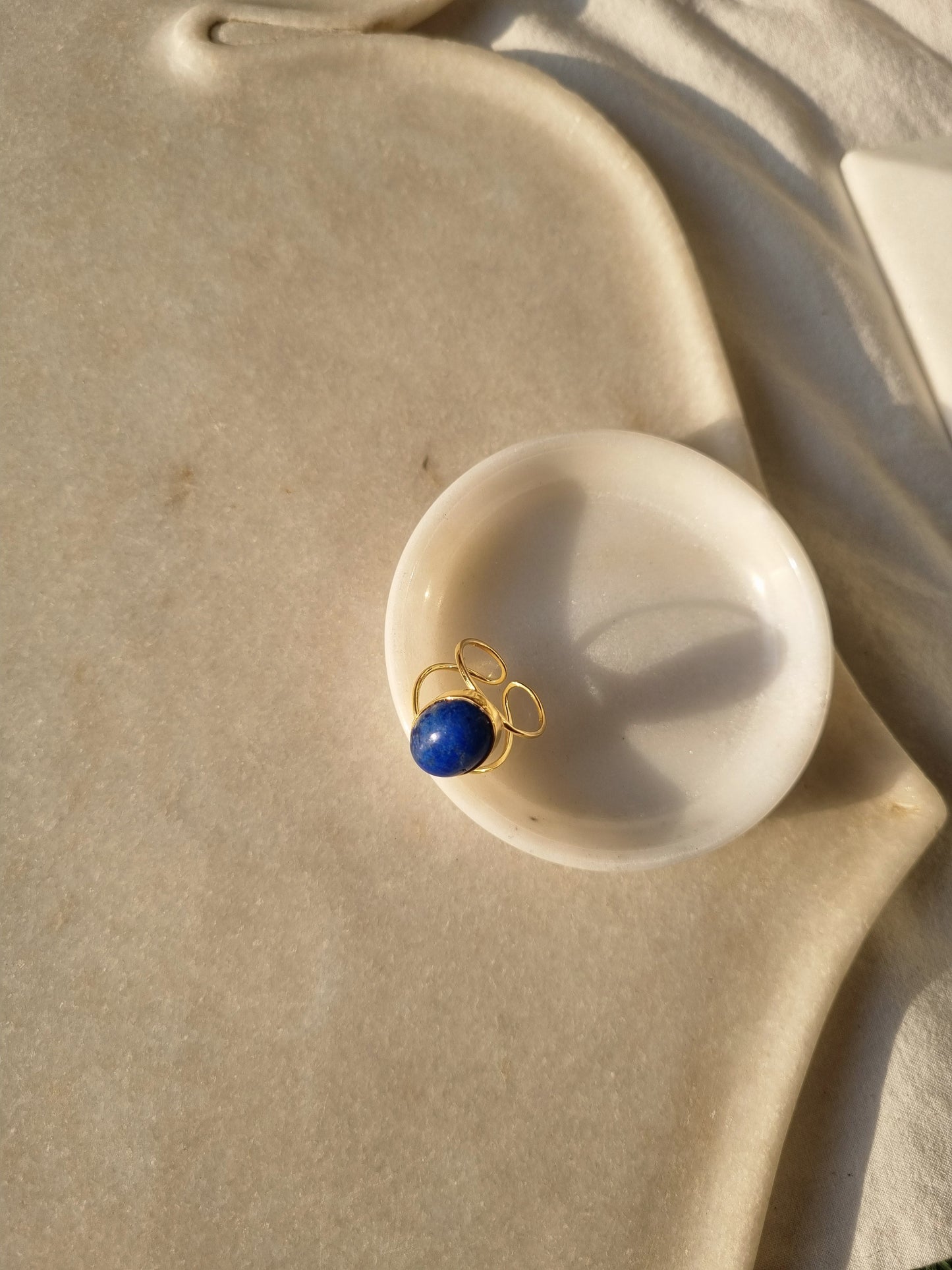 vartha - Lapis Lazuli Olivia Ring