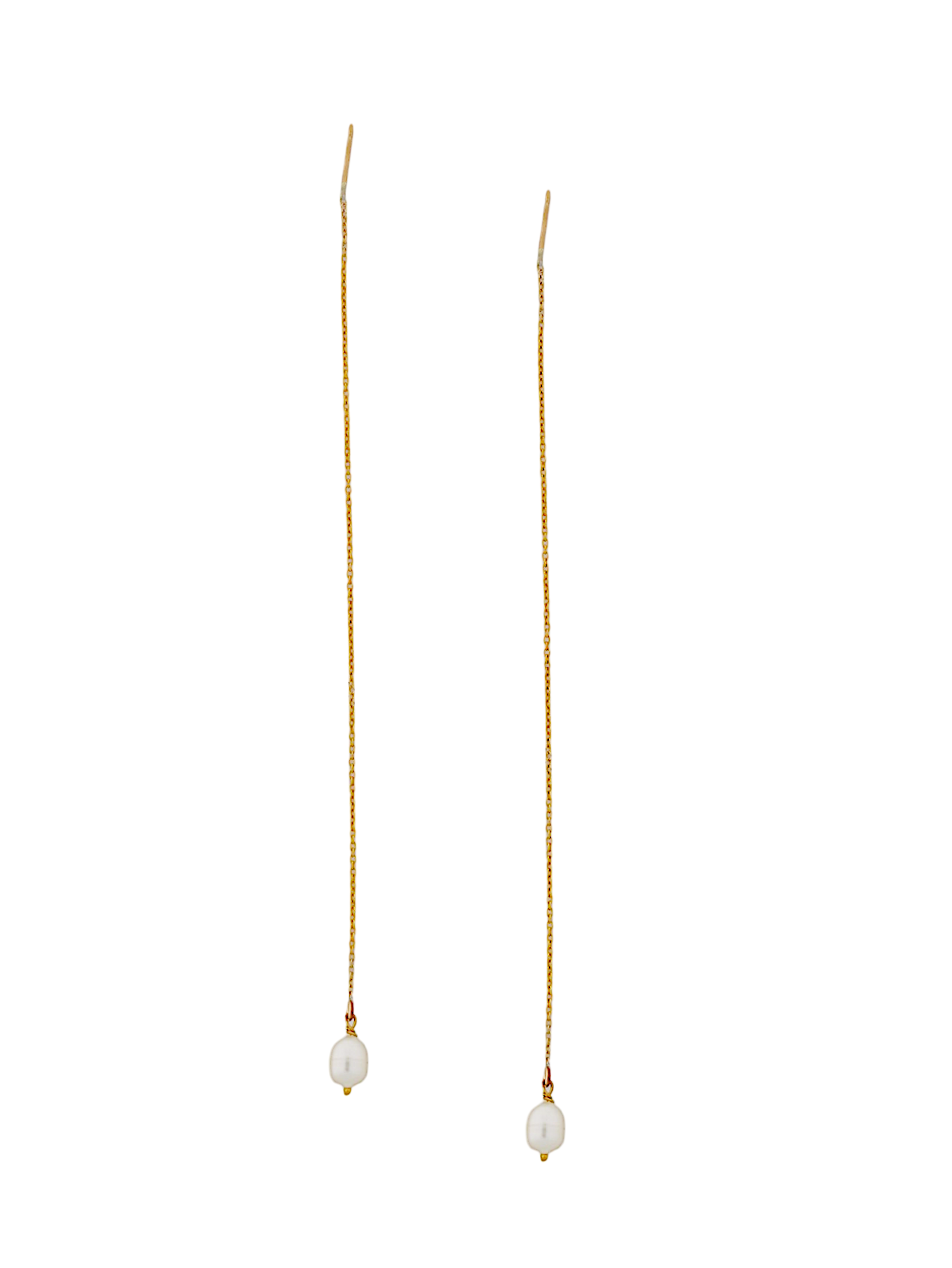 thiva - Pearl Threader Earrings