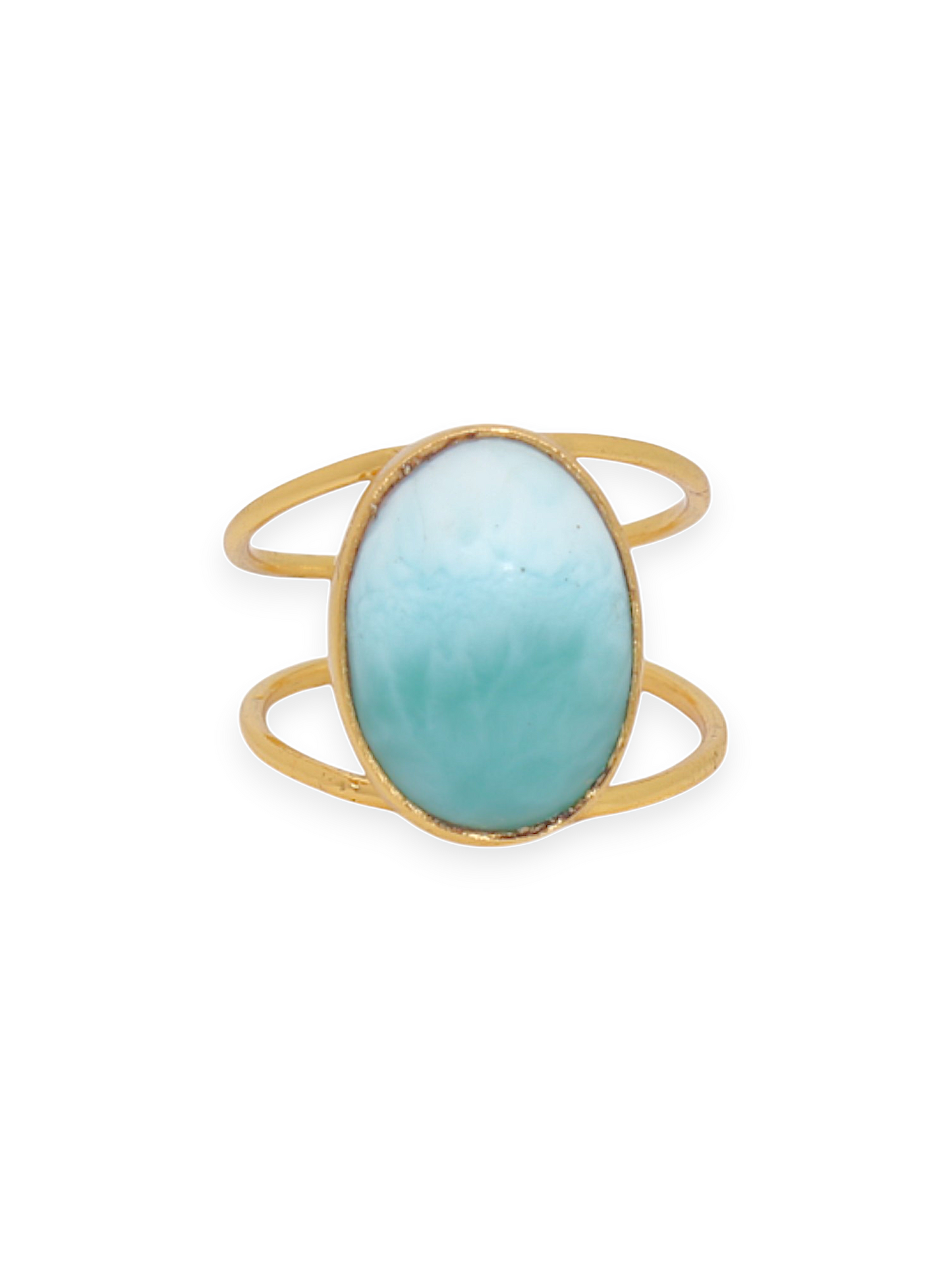 vartha - Larimar Olivia Ring