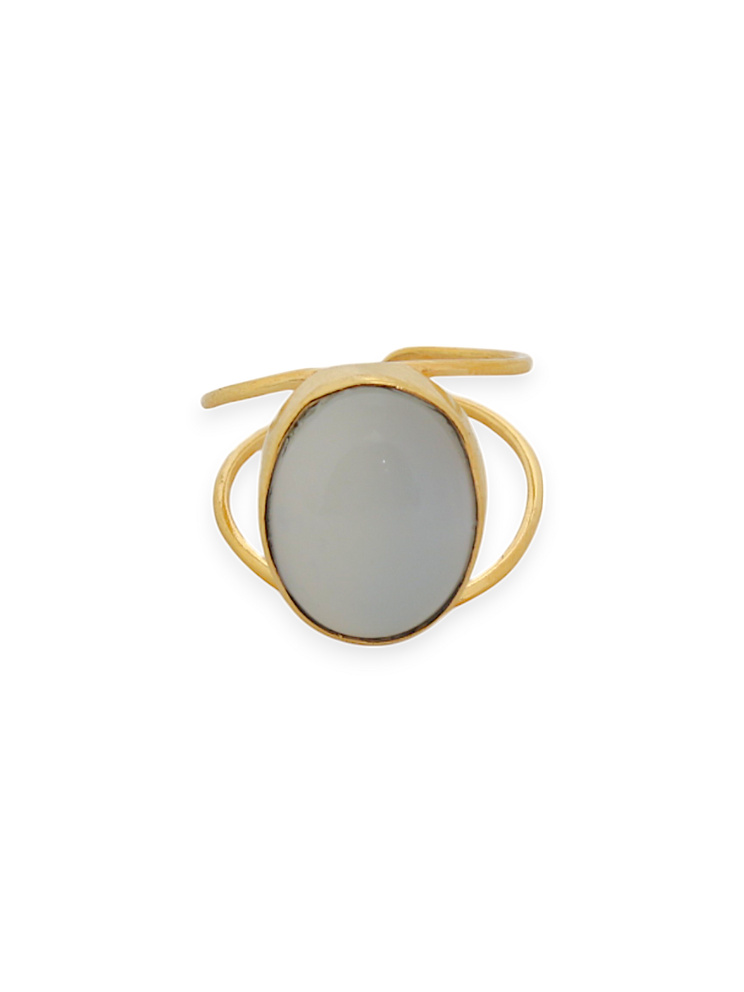 vartha - White Moonstone Olivia Ring