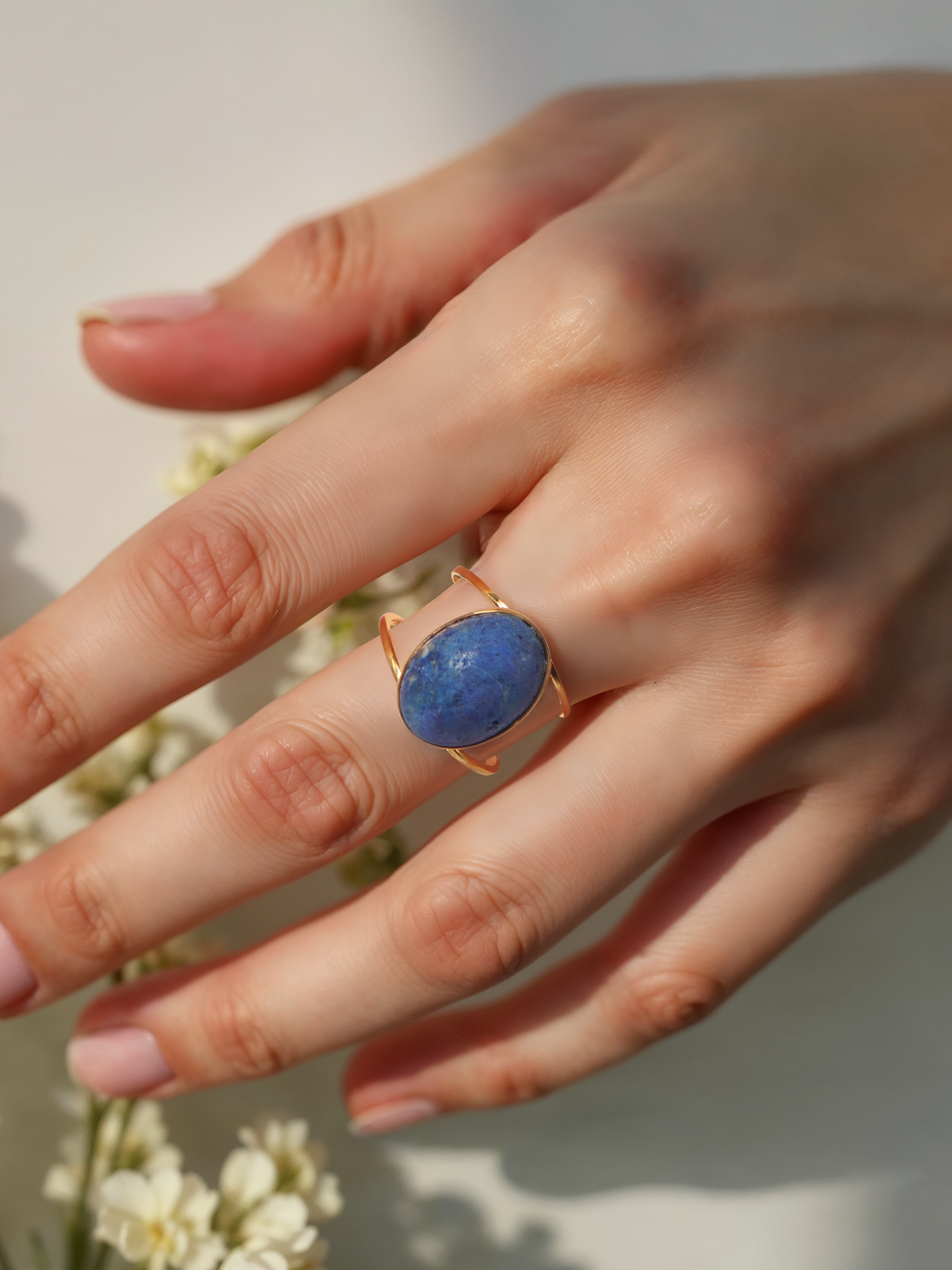 vartha - Lapis Lazuli Olivia Ring