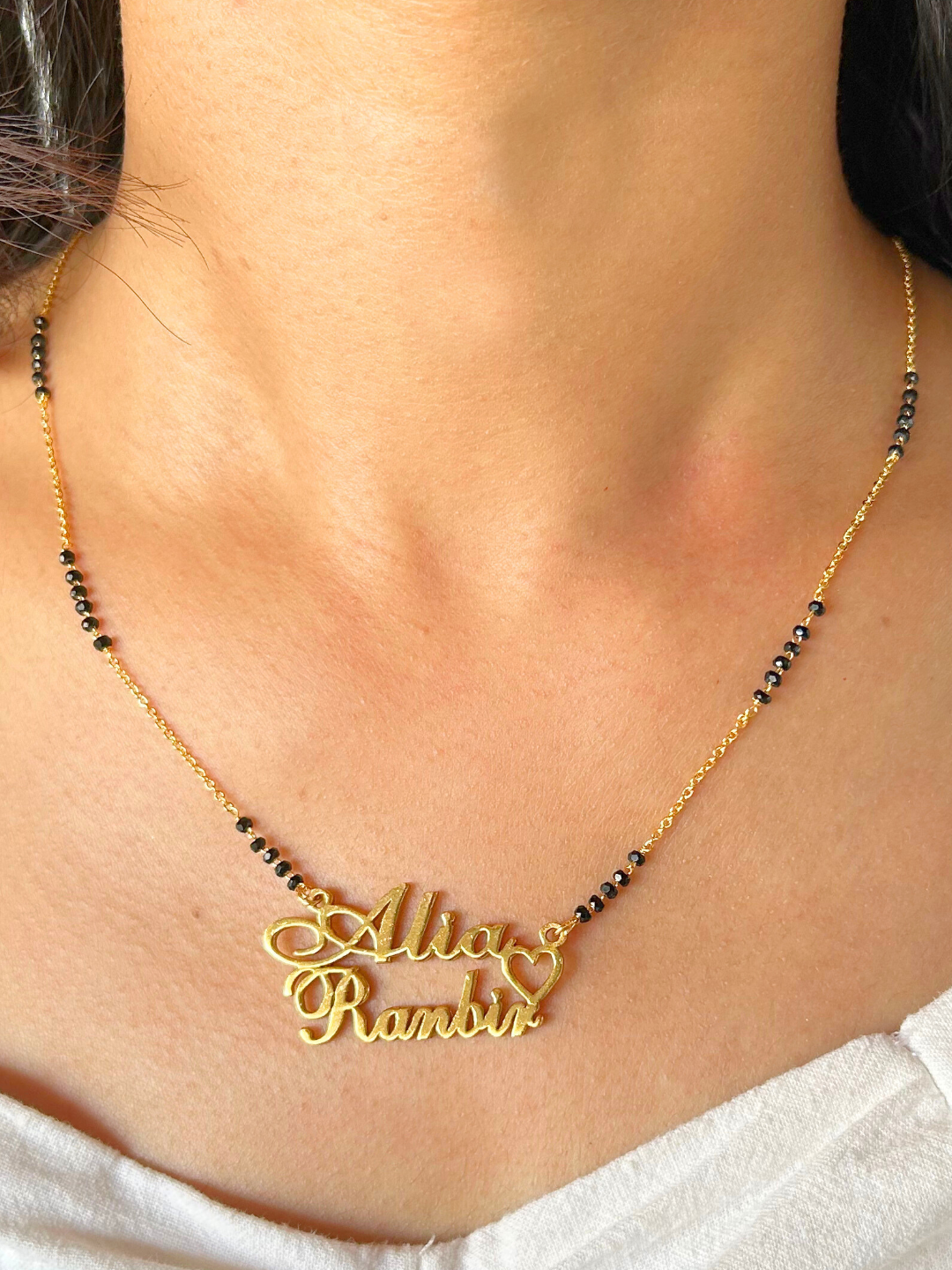 Endless Love Couple Name Mangalsutra      (Customized Couple Name)