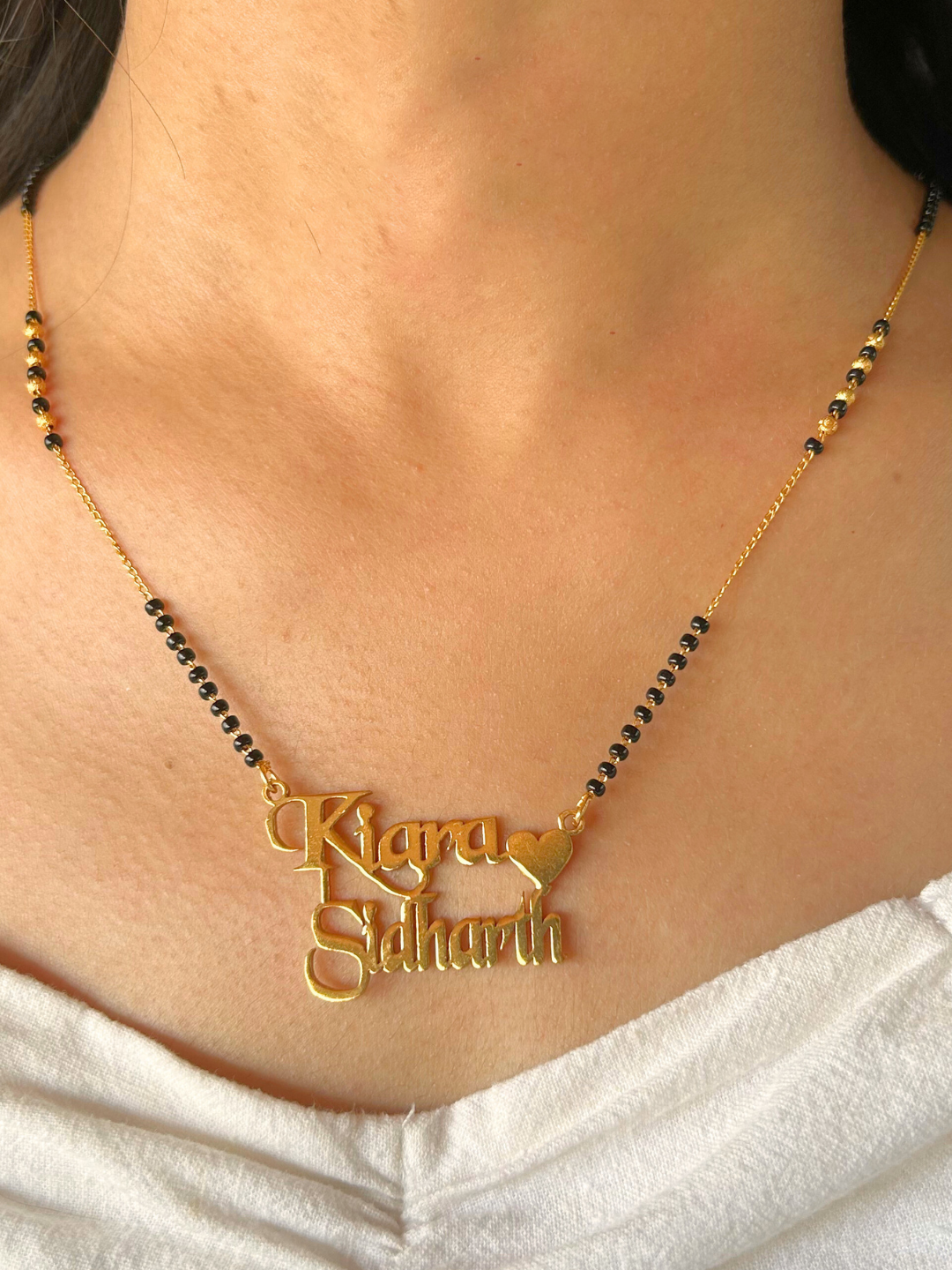 Eternal Bond Couple Name Mangalsutra      ( Customized Couple Name)