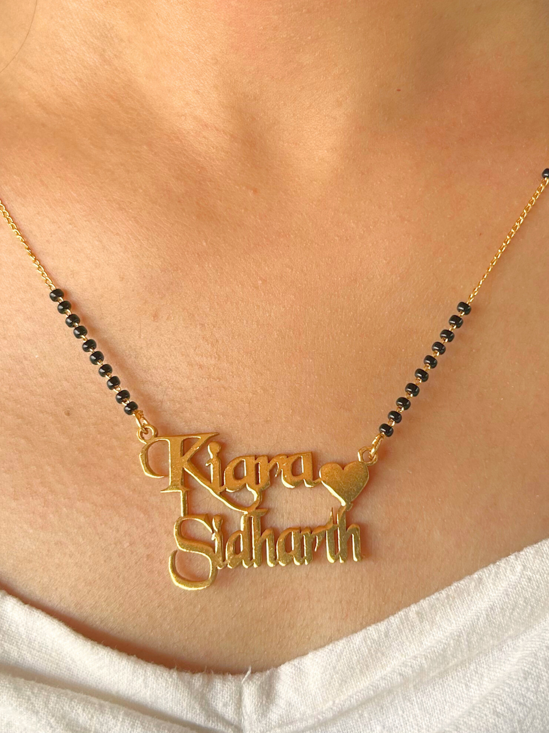 Eternal Bond Couple Name Mangalsutra      ( Customized Couple Name)