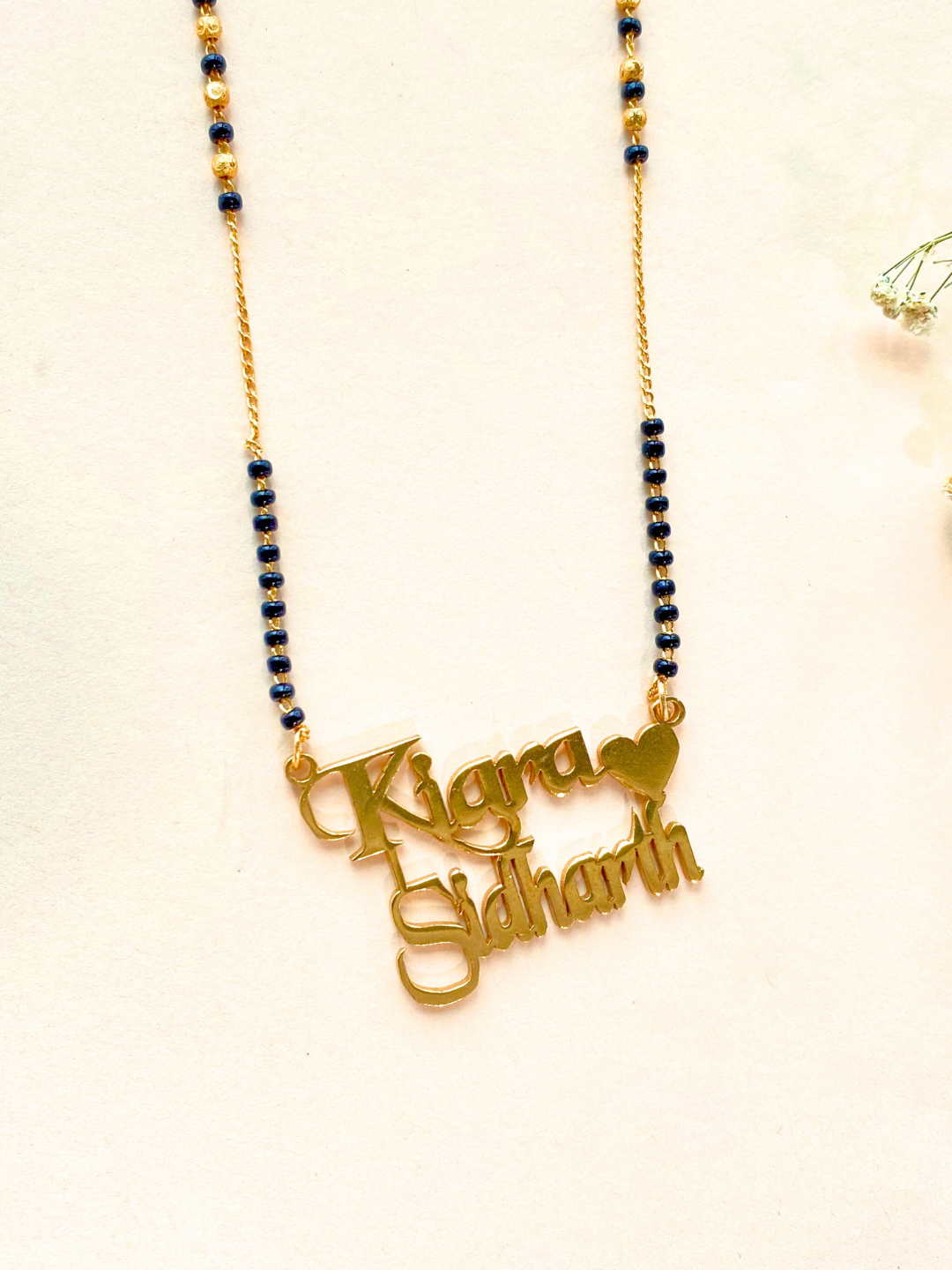 Eternal Bond Couple Name Mangalsutra      ( Customized Couple Name)